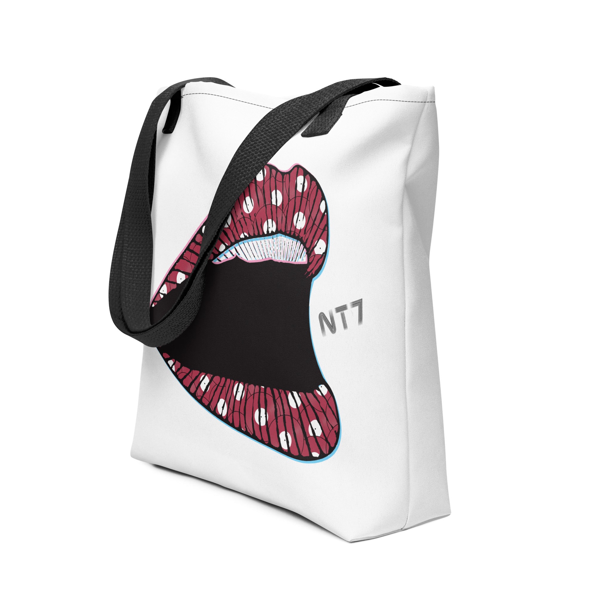 Lips made of Vinyl Records - All-Over Print Tote Bag