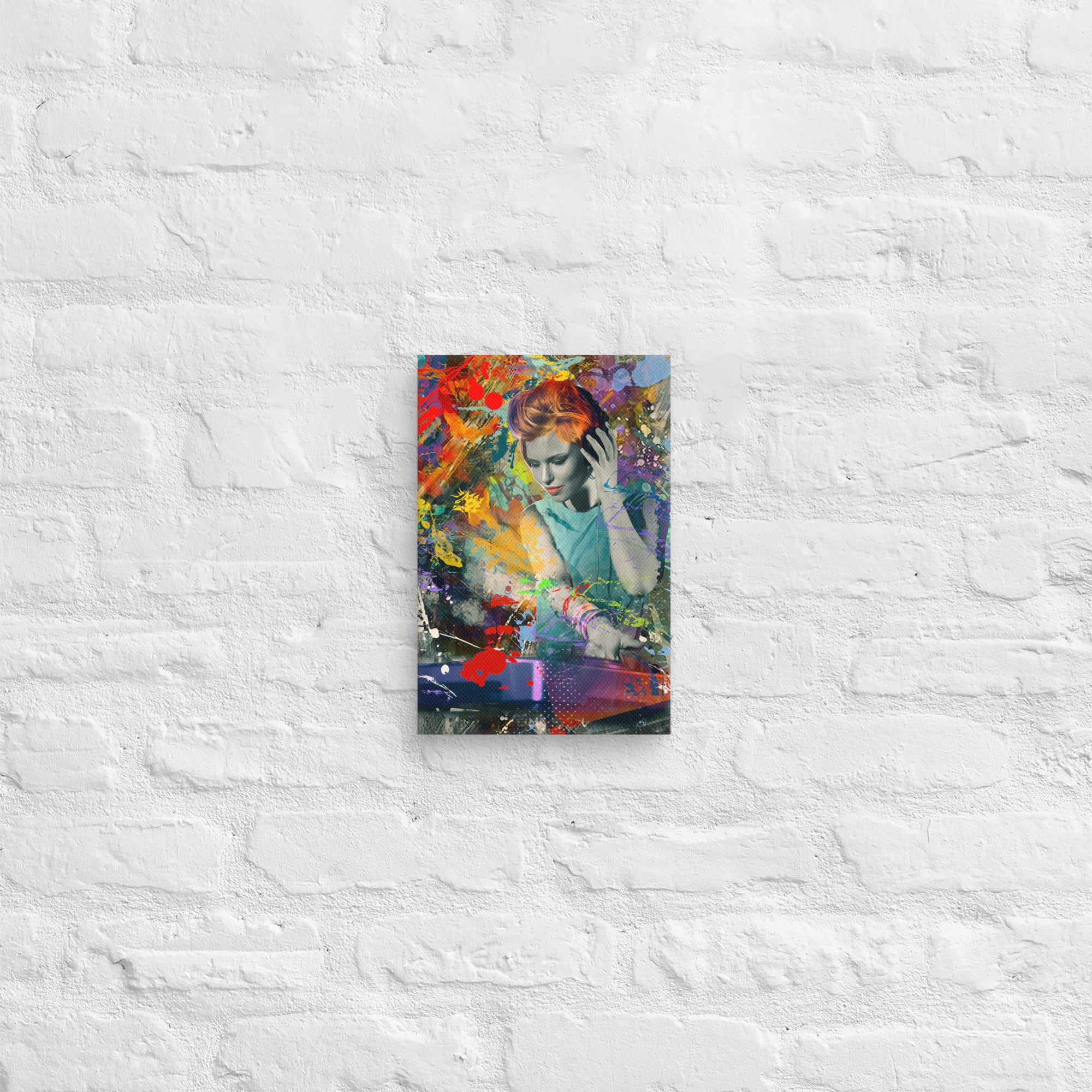Female DJ - Canvas Artwork
