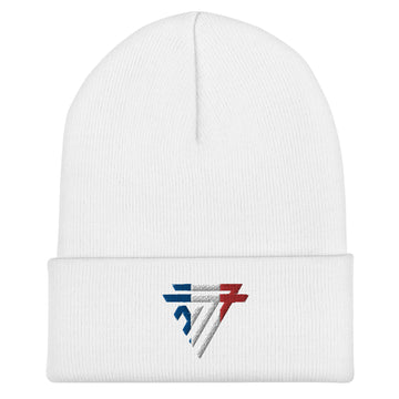 France embroidered 'NT7' Cuffed Beanie (Unisex)