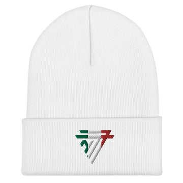 Italy embroidered 'NT7' Cuffed Beanie (Unisex)