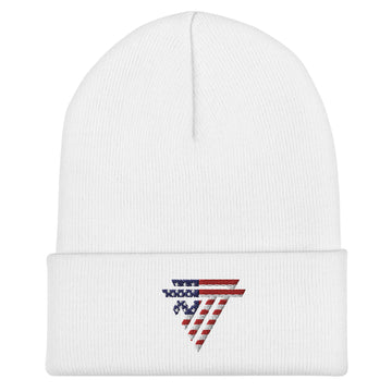 USA embroidered 'NT7' Cuffed Beanie (Unisex)