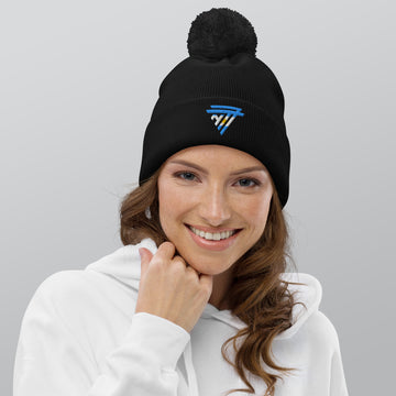 Argentina embroidered 'NT7' Pom-Pom Beanie (Unisex)