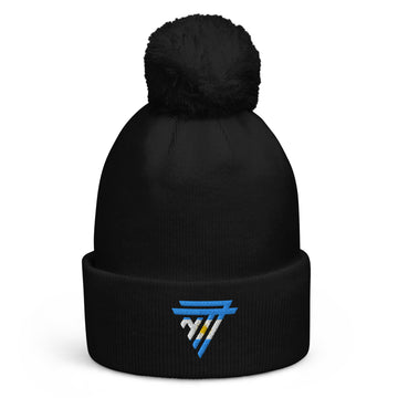 Argentina embroidered 'NT7' Pom-Pom Beanie (Unisex)