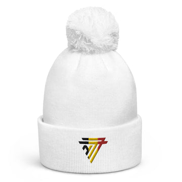 Belgium embroidered 'NT7' Pom-Pom Beanie (Unisex)