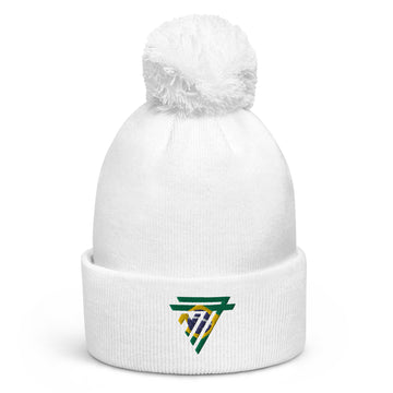 Brazil embroidered 'NT7' Pom-Pom Beanie (Unisex)