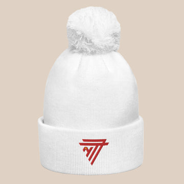 China embroidered 'NT7' Pom-Pom Beanie (Unisex)