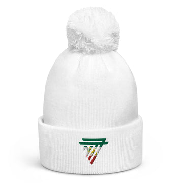 Iran embroidered 'NT7' Pom-Pom Beanie (Unisex)