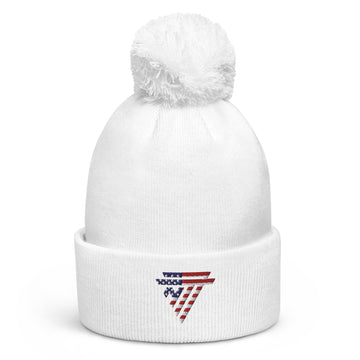 USA embroidered 'NT7' Pom-Pom Beanie (Unisex)