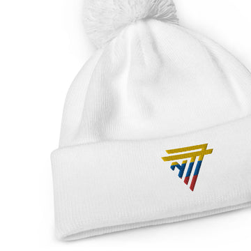Colombia embroidered 'NT7' Pom-Pom Beanie (Unisex)