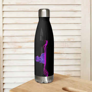 VR Woman with Headphones - Stainless steel water bottle