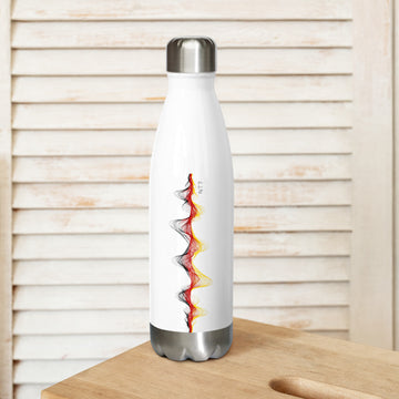 Germany 3D Music Soundwave - Stainless steel water bottle