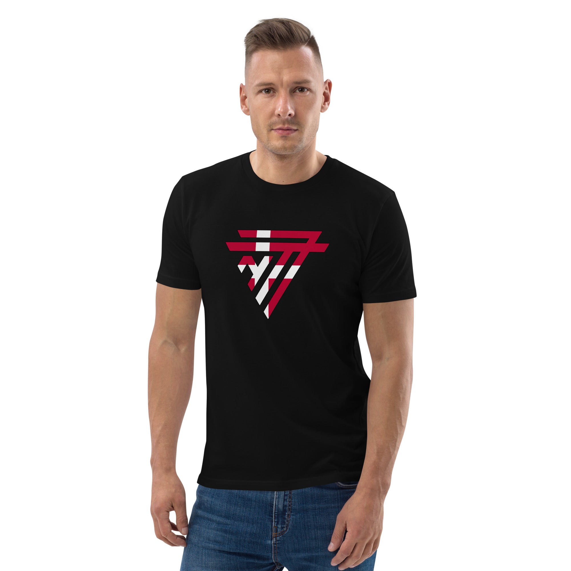 Denmark Superhero Fashion Chest Logo - organic cotton t-shirt (Unisex)