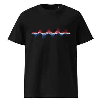 Netherlands 3D Music Soundwave - organic cotton t-shirt (Unisex)