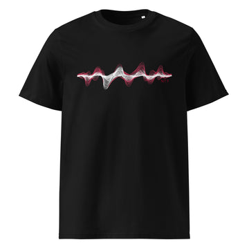 Denmark 3D Music Soundwave - organic cotton t-shirt (Unisex)