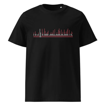 Denmark Music Graphic Equalizer - organic cotton t-shirt (Unisex)