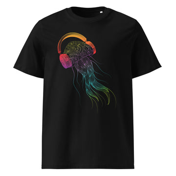 Jellyfish with Headphones - Women's organic cotton t-shirt