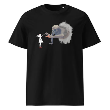 Girl with Headphones v Skeleton - Women's organic cotton t-shirt