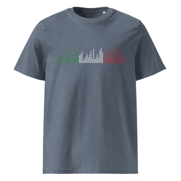 Italy Music Graphic Equalizer - organic cotton t-shirt (Unisex)