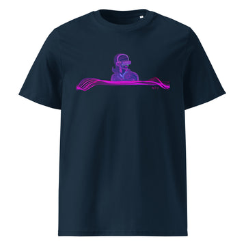 VR Woman with Headphones - Unisex organic cotton t-shirt