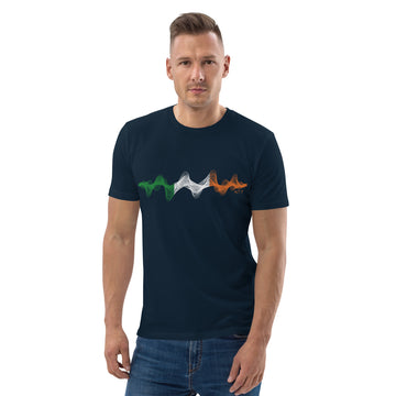 Ireland 3D Music Soundwave - organic cotton t-shirt (Unisex)