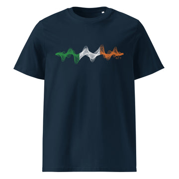 Ireland 3D Music Soundwave - organic cotton t-shirt (Unisex)