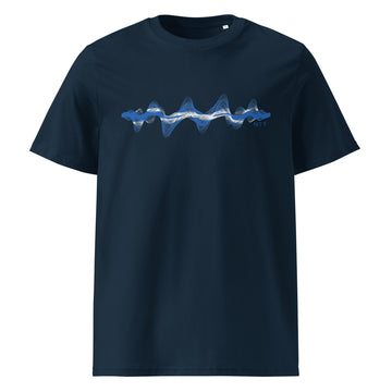 Scotland 3D Music Soundwave - organic cotton t-shirt (Unisex)