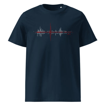 England Pulse Music Soundwave - organic cotton t-shirt (Unisex)