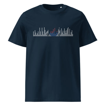 South Korea Music Graphic Equalizer - organic cotton t-shirt (Unisex)