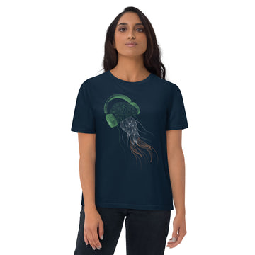 Ireland Jellyfish DJ with Headphones - organic cotton t-shirt (Unisex)