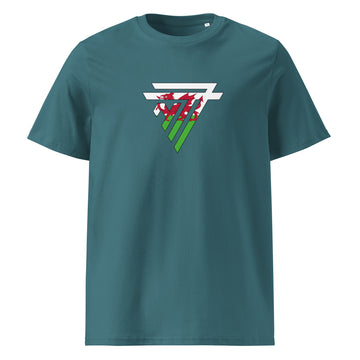 Wales Superhero Fashion Chest Logo - organic cotton t-shirt (Unisex)