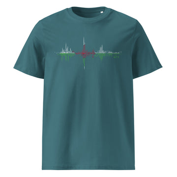 Wales Pulse Music Soundwave - organic cotton t-shirt (Unisex)