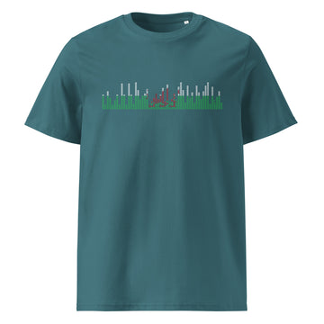 Wales Music Graphic Equalizer - organic cotton t-shirt (Unisex)