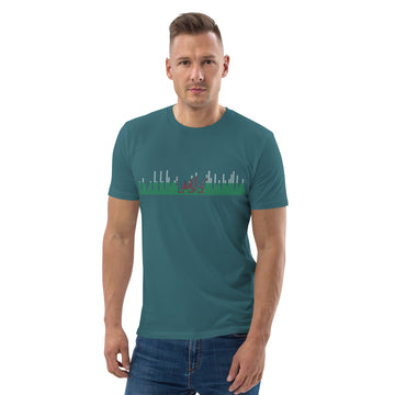 Wales Music Graphic Equalizer - organic cotton t-shirt (Unisex)