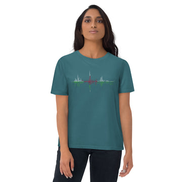 Wales Pulse Music Soundwave - organic cotton t-shirt (Unisex)