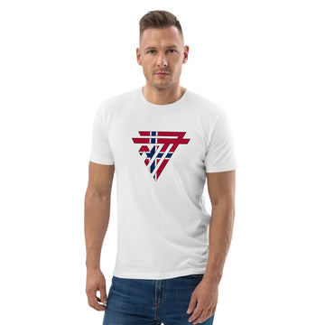 Norway Superhero Fashion Chest Logo - organic cotton t-shirt (Unisex)