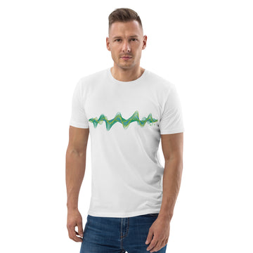 Brazil 3D Music Soundwave (v2) - organic cotton t-shirt (Unisex)