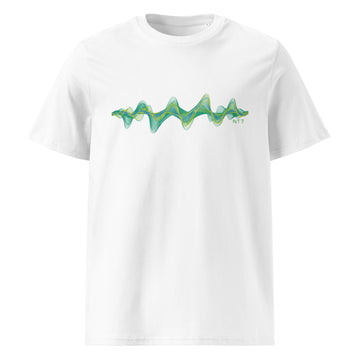 Brazil 3D Music Soundwave (v2) - organic cotton t-shirt (Unisex)