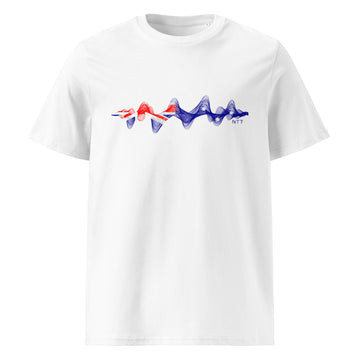 Australia 3D Music Soundwave - organic cotton t-shirt (Unisex)