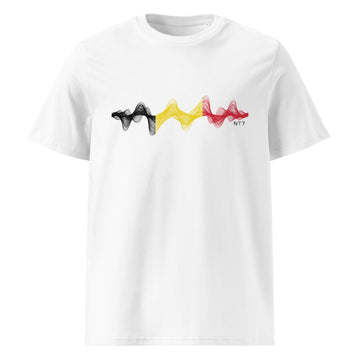 Belgium 3D Music Soundwave - organic cotton t-shirt (Unisex)