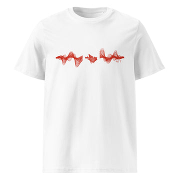 Canada 3D Music Soundwave - organic cotton t-shirt (Unisex)