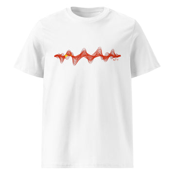 China 3D Music Soundwave - organic cotton t-shirt (Unisex)