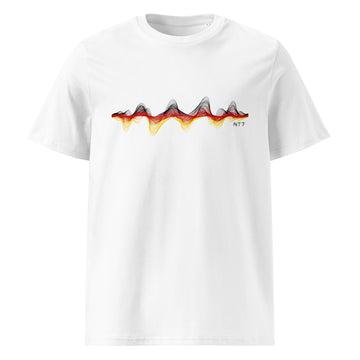 Germany 3D Music Soundwave - organic cotton t-shirt (Unisex)