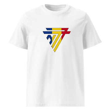 Romania Superhero Fashion Chest Logo - organic cotton t-shirt (Unisex)