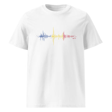 Romania Pulse Music Soundwave - organic cotton t-shirt (Unisex)