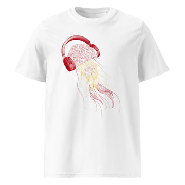 Spain Jellyfish DJ with Headphones - organic cotton t-shirt (Unisex)