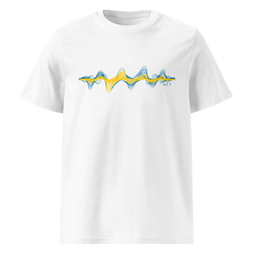 Sweden 3D Music Soundwave - organic cotton t-shirt (Unisex)