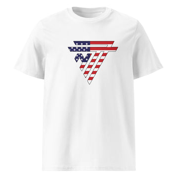 USA Superhero Fashion Chest Logo - organic cotton t-shirt (Unisex)