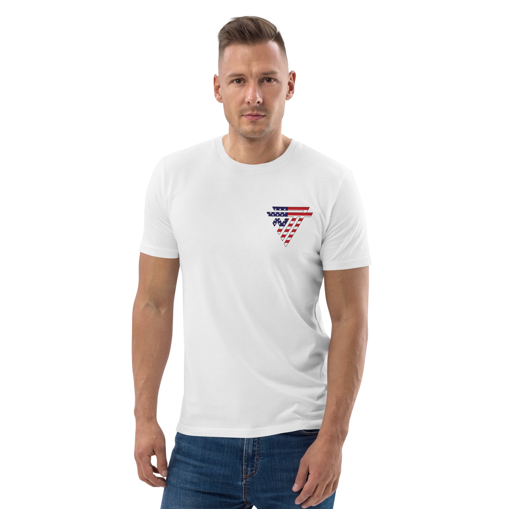 USA Fashion Chest Logo - organic cotton t-shirt (Unisex)