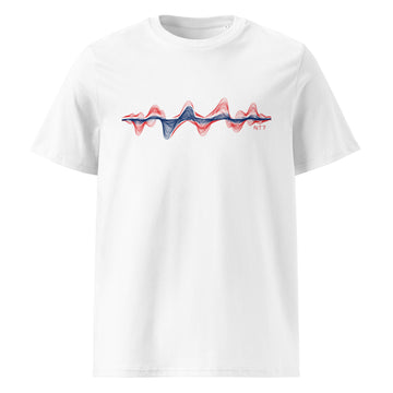 Norway 3D Music Soundwave - organic cotton t-shirt (Unisex)