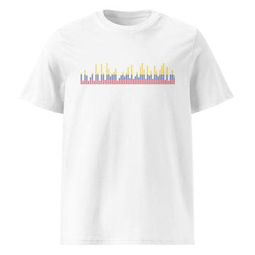 Colombia Music Graphic Equalizer - organic cotton t-shirt (Unisex)